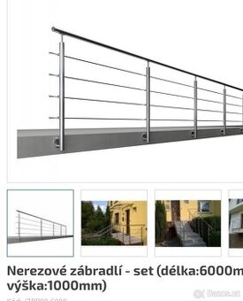 nerezové zábradlí NOVÉ, nepoužité