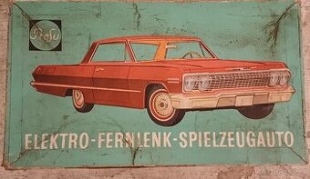 Sběratelské retro elektro-auto z 60. let s dálkovým ovládání