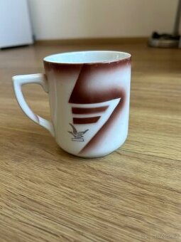 Hrnek, porcelán, retro, art deco, značený