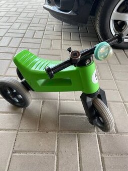 Dětské odrážedlo FUNNY WHEELS Rider Sport zelené 2v1.
