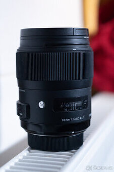 Sigma 35 mm f/1,4 DG HSM Art pro Nikon + filtr + dock