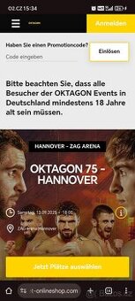 Oktagon Německo 13.9 Hannover