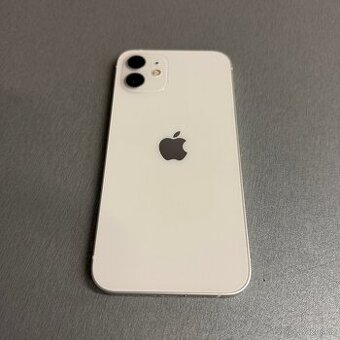 iPhone 12 64GB bílý, 100% baterie, pěkný stav, rok záruka