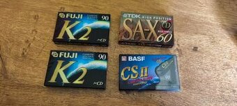 4 ks kazet TDK,Fuji,Basf type II,Chrome ,nové zapečetěné,čti