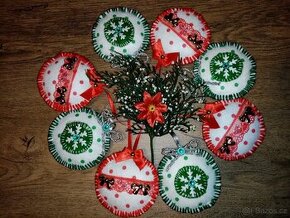 Vánoční ozdoby . baňky