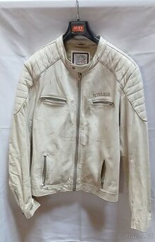 Kožená pánská bunda Retro jeans