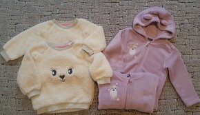 Dívčí mikiny pro dvojčata, vel. 86