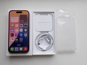  APPLE iPhone 15 256GB Pink - ZÁRUKA - TOP STAV