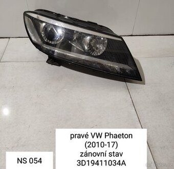 PRAVÉ SVĚTLO VW PHAETON  originální  KOD: 3D19411034A model