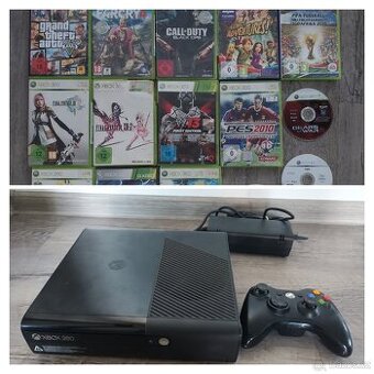 Xbox 360 E, zdarma 15 orig. her