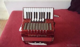 Prodám akordeon Delicie junior 72 basů 3 hlas