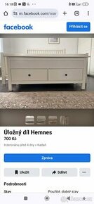 Úložný díl ikea hemnes