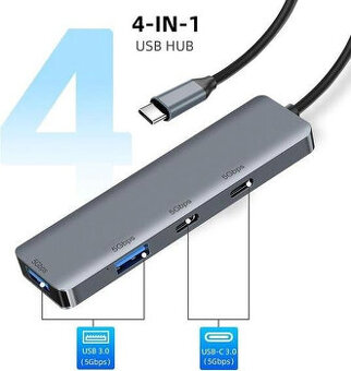 HUB USBc to 2xUSB 3.2, 2xUSBc