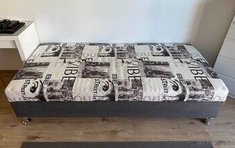 Válenda s úložným prostorem a polohovací matrací š.90cm