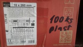 Hmoždinky talířové 10x260mm - plastový trn