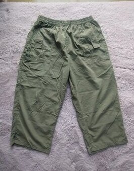 Khaki 3/4 lehké kalhoty - 1