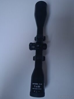 Puskohled Artemis 2100, 7x50 s cervenym bodem, a montazi - 1