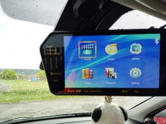 LCD monitor7“Full HD MP5 na zrcátko AV1/AV2/USB/SD/Bluetooth