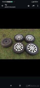 Alu kola originál Opel, 6J x r16, 5x110, ET 44, Letní pneu