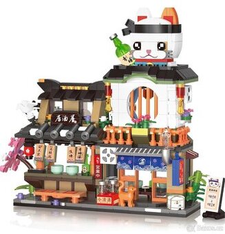 Stavebnice QLT 809 dílu Japanese Street Izakaya B0D89YT32Y