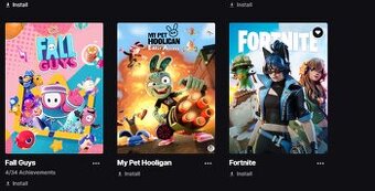 Epic Games Účet