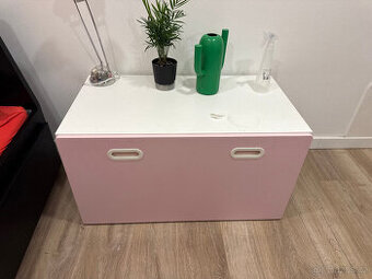 Lavice s úložným prostorem (zásuvka) Ikea Stuva Malad růžová