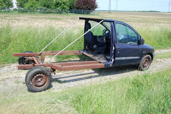 Fiat Multipla 1.6 LPG valník, offroad ...  k dokončení.