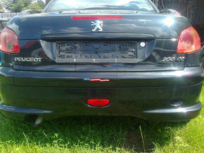 Peugeot 206 cc,1.6i,cabrio,č.met.EXL,nehavarované,jen díly