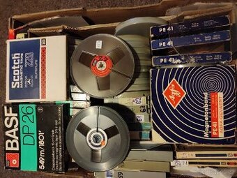 Magnetofonové pásky, AGFA, BASF, EMGETON, SCOTCH, ,