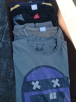 Trička bílá, tmavá, košile