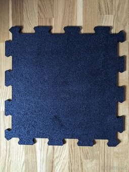 Gumová podlaha, 50x50 cm, výška 8 mm, 2 ks