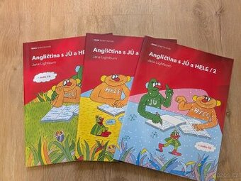 🎒 Sada učebnic Angličtina s Ju a Hele I–III – 100 Kč 🎒