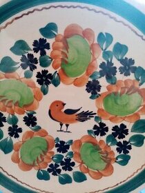 RETRO DEKORACE - porcelán, ruční malba na dřevo