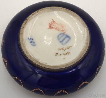 Stará Rakouská porcelánová cukřenka Značená 9,5cm