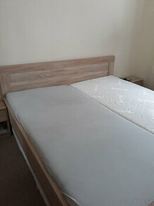 Manželská postel  vč.rámu 188,5 x 206,5 super cena