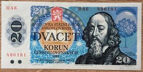 20 Kčs 1988 UNC série H46