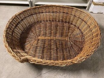 Proutěný pelíšek pro psa, kočku, šíře 125 cm, použitý