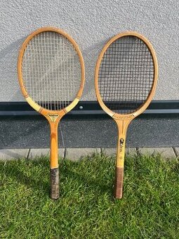 Staré tenisové rakety Artis Champion a Lion