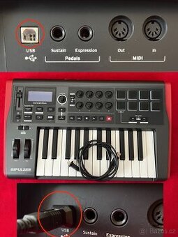 Novation Impulse 25 (MIDI Kontrolér, klávesy)