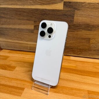 IPhone 16 Pro 128GB, bílý, 100% baterie, eSIM (rok záruka)