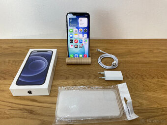 Apple iPhone 12 128GB Black - perfektní stav,baterie 83%