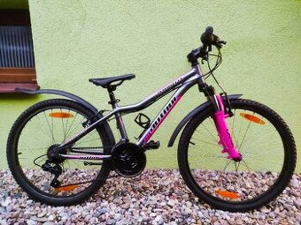 Značkové dětské kolo Author A-MATRIX 24" (grafit/růžová)