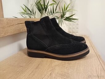 Marks&Spencer dámské kotníkové boty vel. 37,5/38 kožené