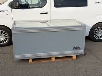 Prosklený pultový mrazák 175x85x85cm