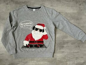 Šedá vánoční mikina vel.146