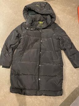 Zimni bunda cerna Zara detska levne 152cm