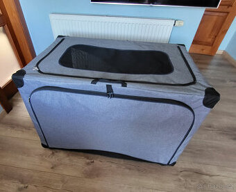 Přepravka pro psy nylon šedá XXL