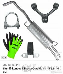 Koncovka výfuku Octavia 1 1,4; 1,6; 1,9SDI