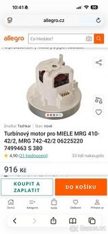 Motor do vysavače Miele