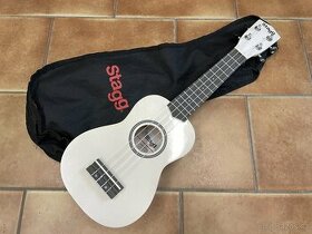 Sopránové ukulele Stagg US WHITE